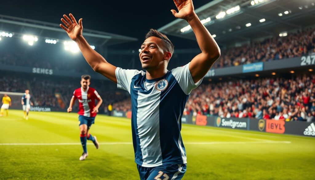 Mbappe mencetak gol Mbappe mencetak gol