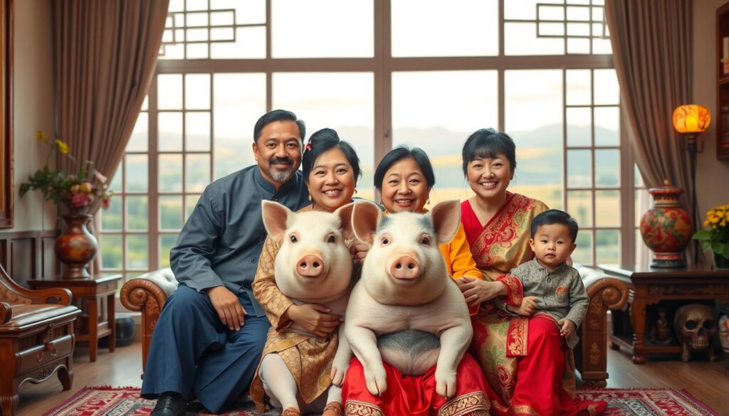 SHIO BABI dan keluarga SHIO BABI dan keluarga