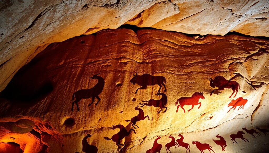 lukisan batu di Gua Lascaux