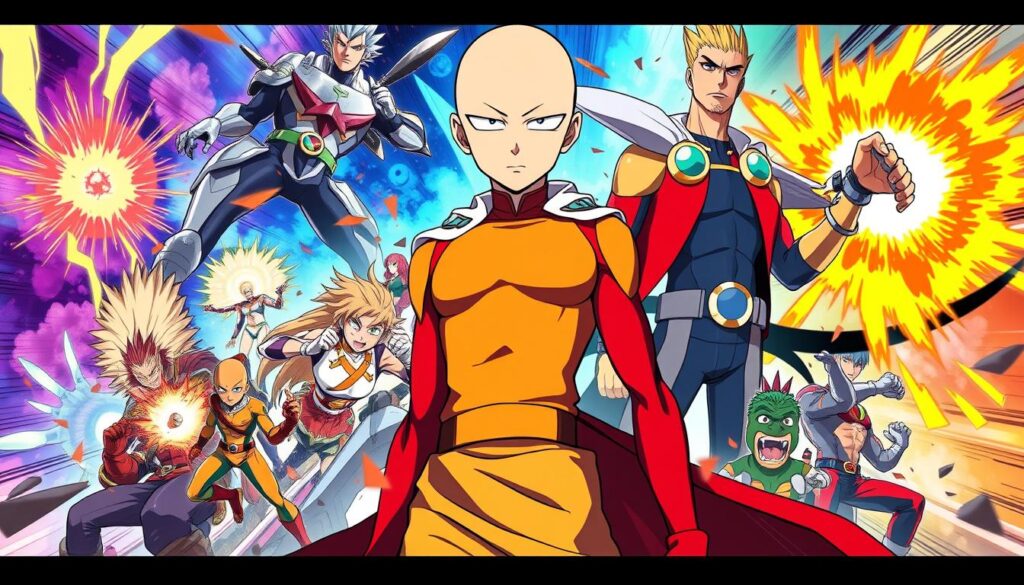 gaya visual One Punch Man gaya visual One Punch Man