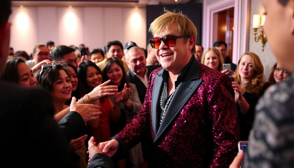 ELTON JOHN meet and greet ELTON JOHN meet and greet