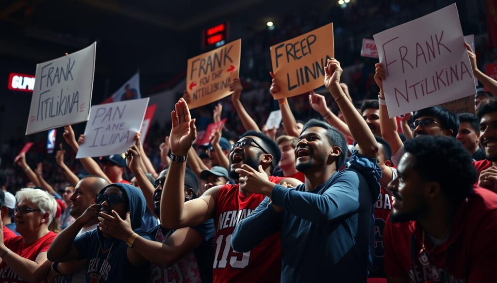 dukungan fans Ntilikina dukungan fans Ntilikina
