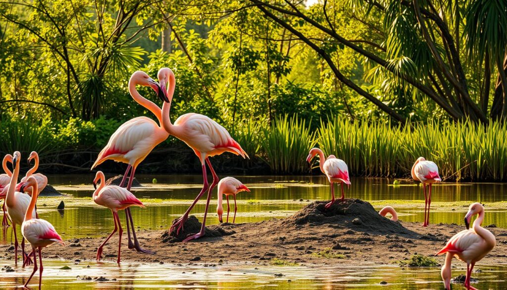 reproduksi flamingo